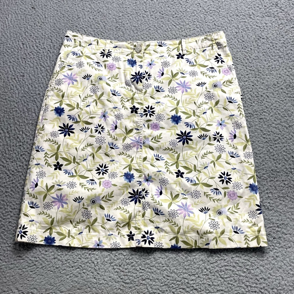 J.Jill Skirt (size 4) with Floral Print